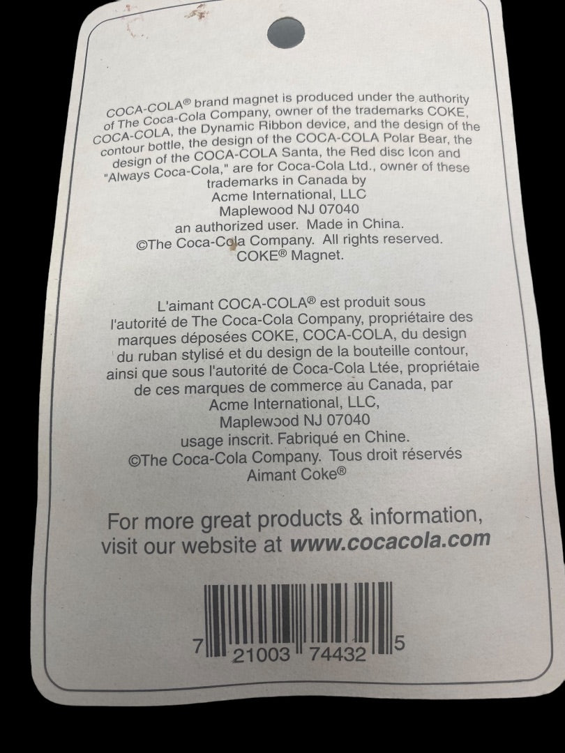 VINTAGE Coca-Cola Magnet "Please Pay When Served" # 51249