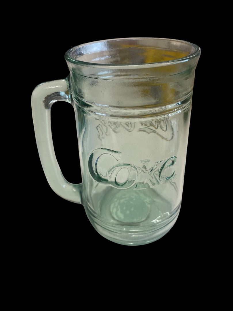 VINTAGE Coca-Cola Green Tink Stein Mug with Handle