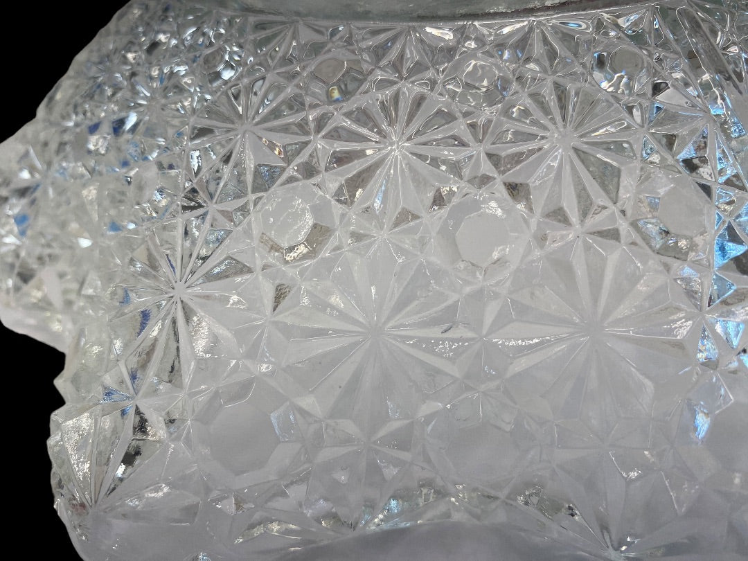 Clear Glass Daisy Bowl