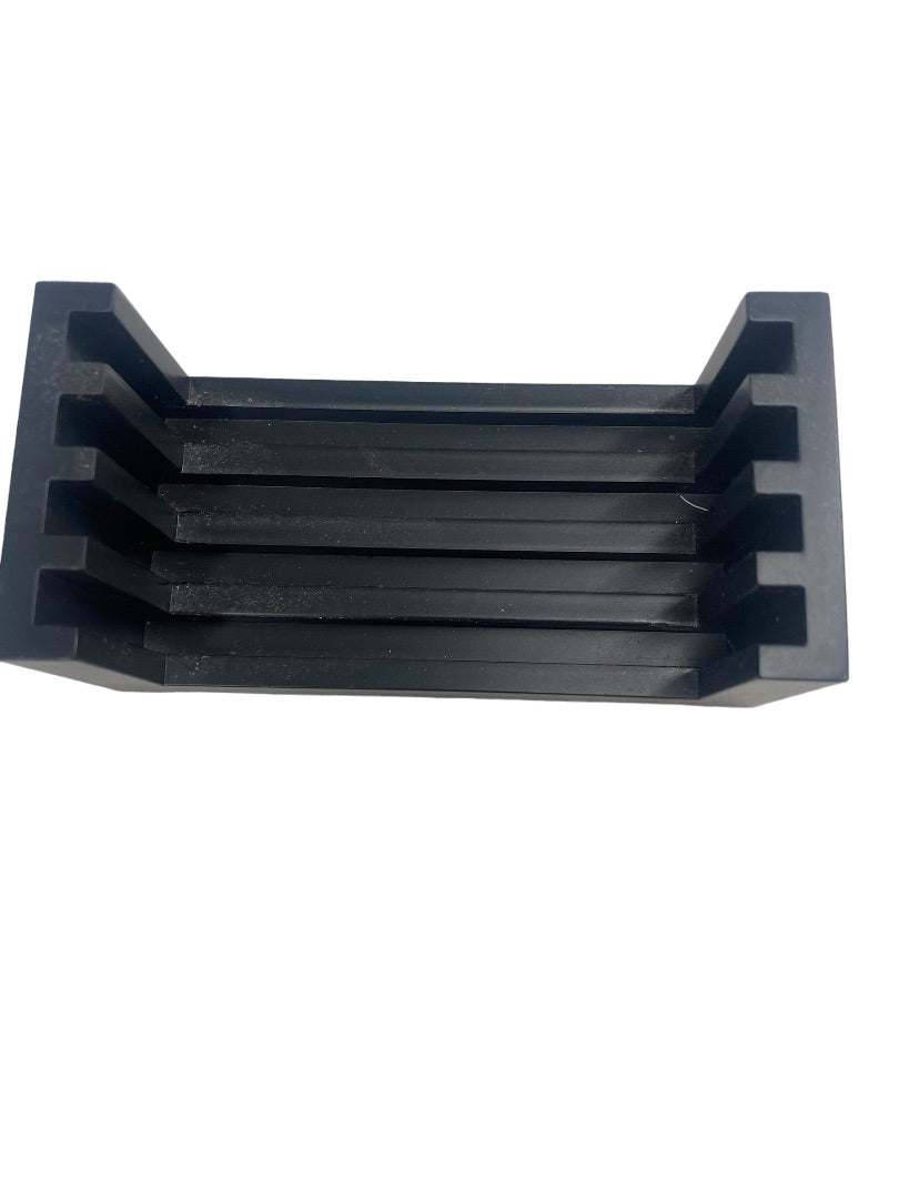 Glass Photo Square Coasters Set 4 with Holder