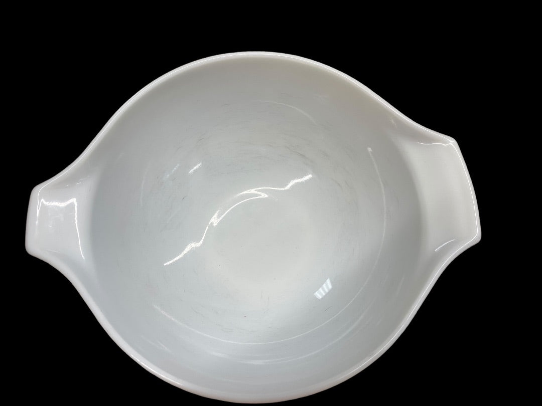 Vintage 1976 Pyrex Homestead Cinderella Tan and Brown Mixing Bowls #443 &#444