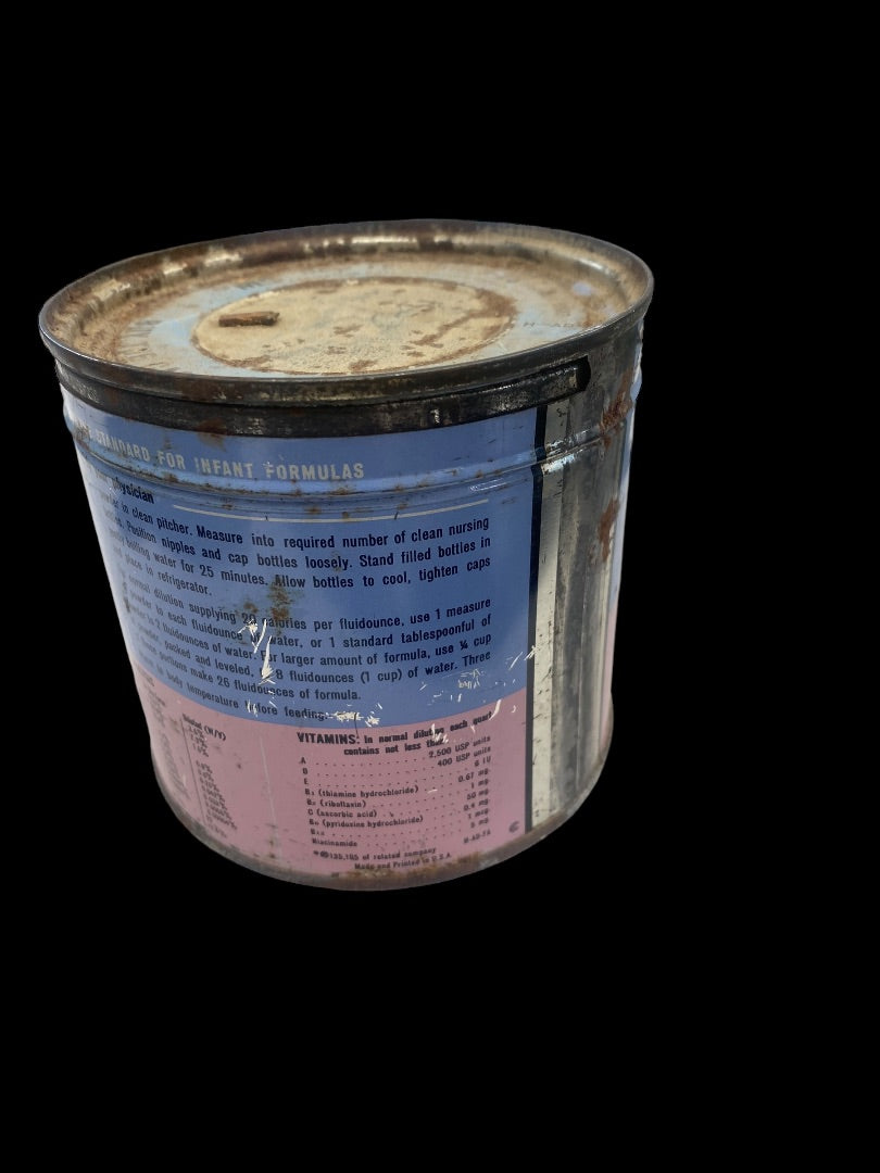 VINTAGE 1964 SMA New Formula S-26 Baby Formula Tin Empty