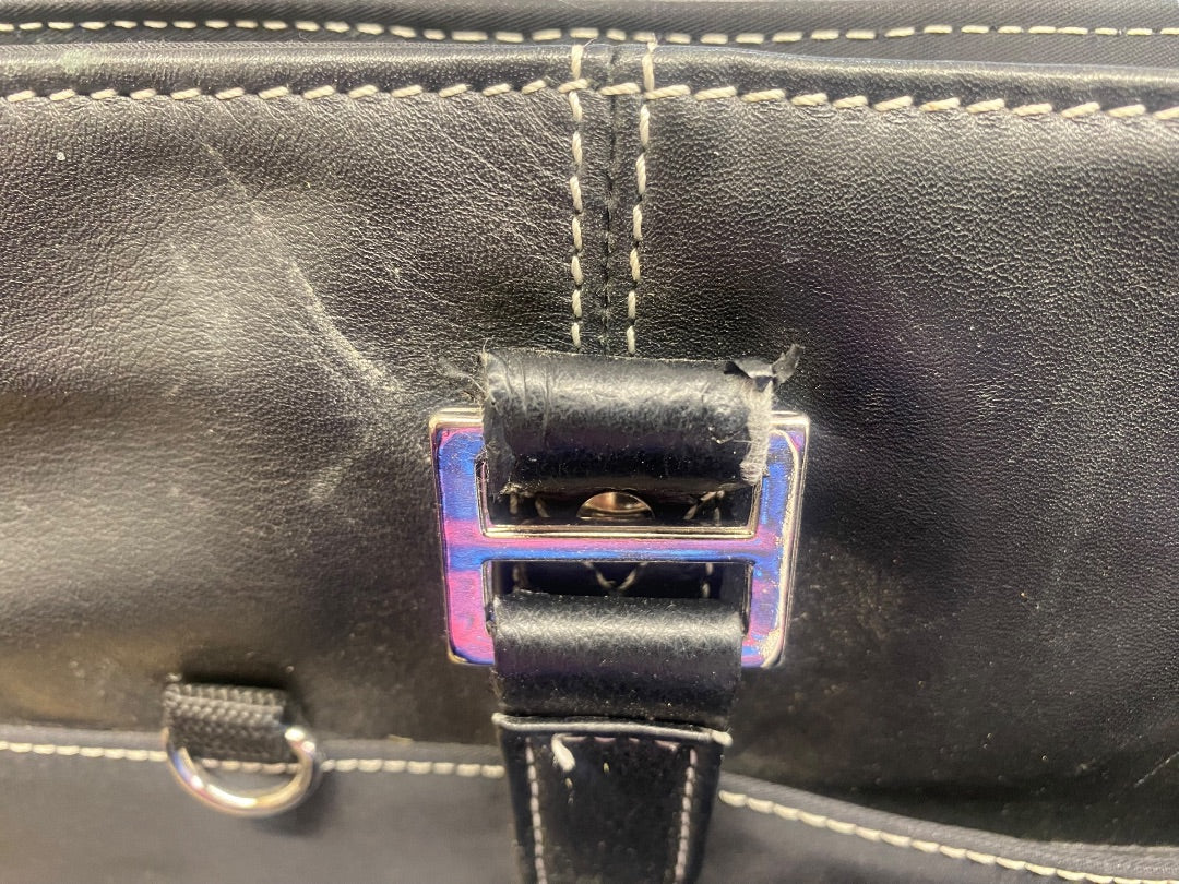 Mobile Edge Computer Laptop Bag Black Canvas/Leather