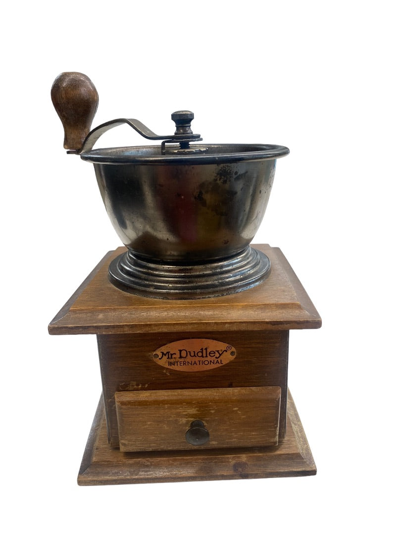 Mr Dudley International Vintage Coffee Grinder Hand Crank Antique