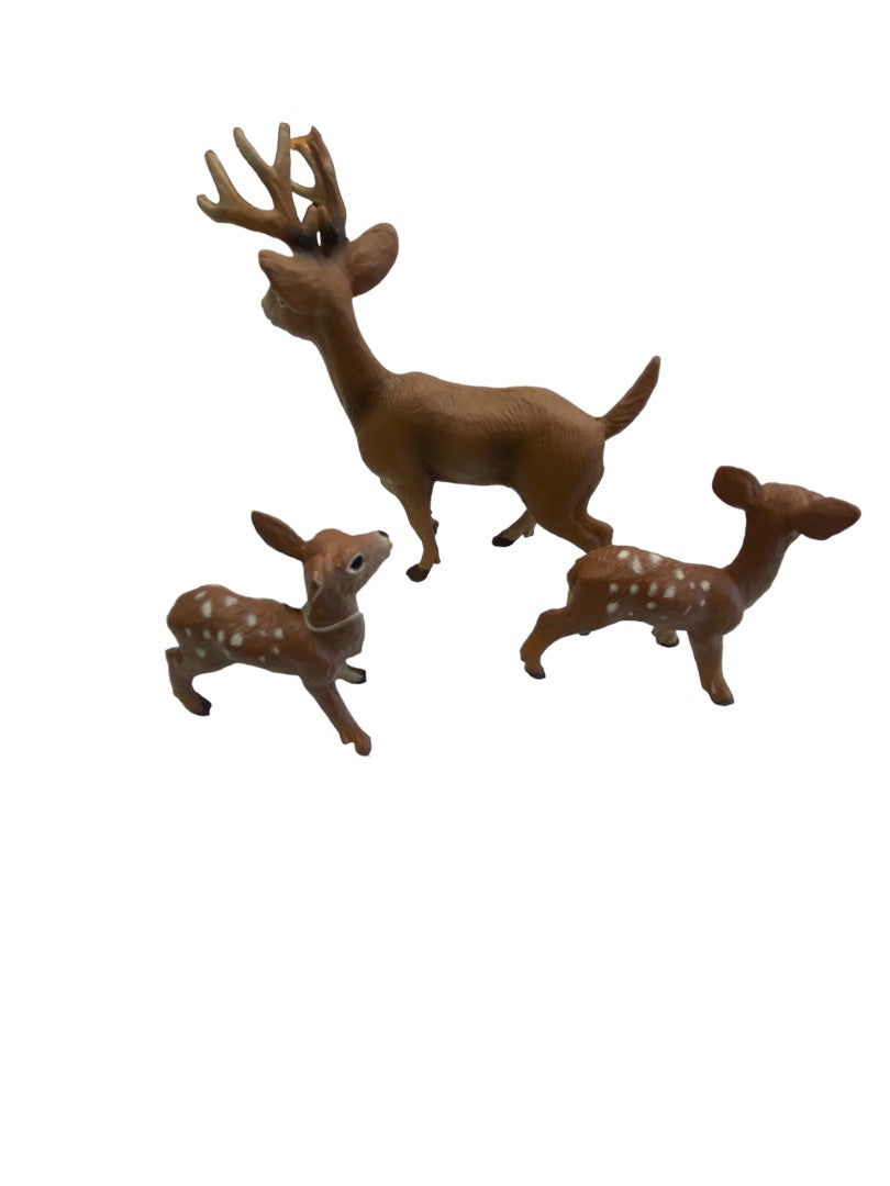 Wild Safari Ltd. Buck and 2 Fawns Figure