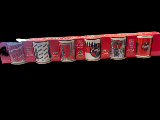 VINTAGE Set 6 Coca-Cola Coke Collectible 16oz Ceramic 1996 Mugs Cups in Box