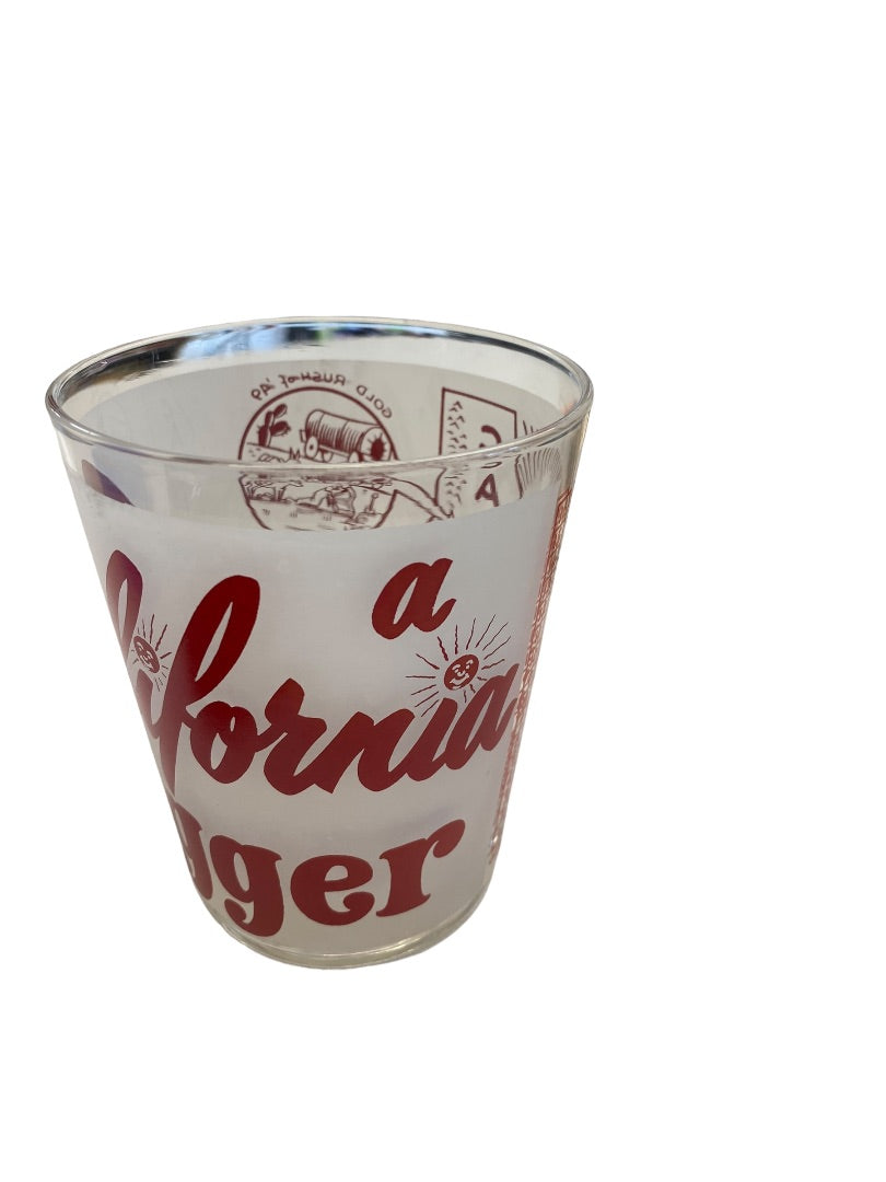 Vintage California Jigger Whiskey Glass 16 oz