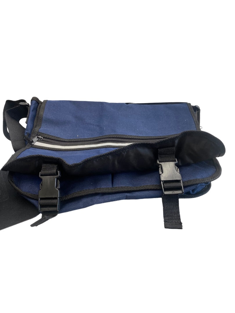 Messenger Canvas Laptop Bag Navy Blue