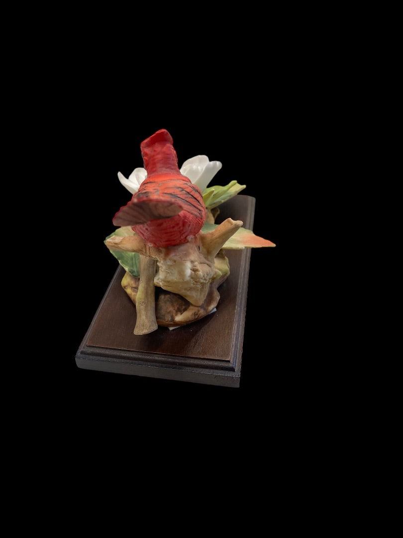 VINTAGE Lefton Nest Egg Collection Cardinal and Flower