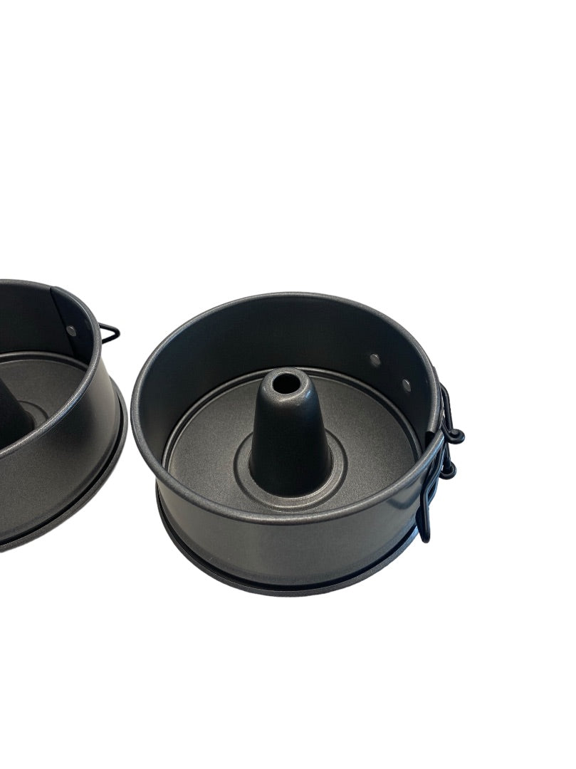 Mini Spring Form Cake Baking Pans Gray Nice Set 2