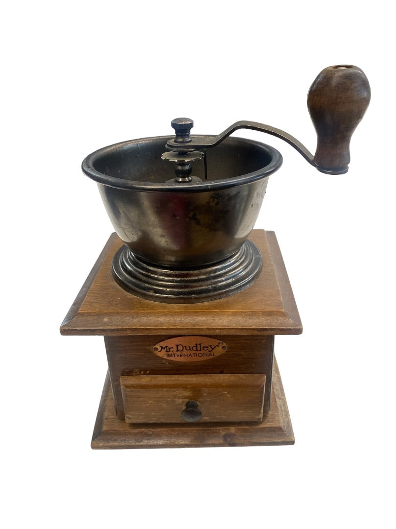 Mr Dudley International Vintage Coffee Grinder Hand Crank Antique