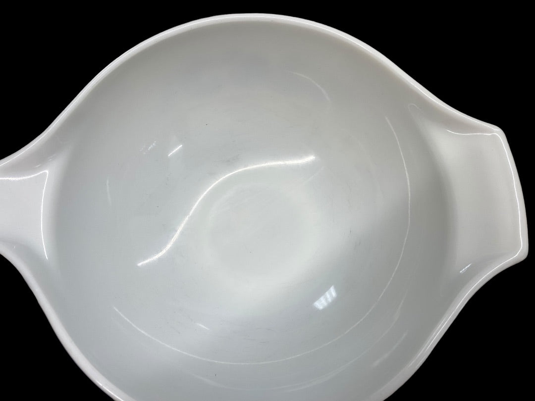 Vintage 1976 Pyrex Homestead Cinderella Tan and Brown Mixing Bowls #443 &#444