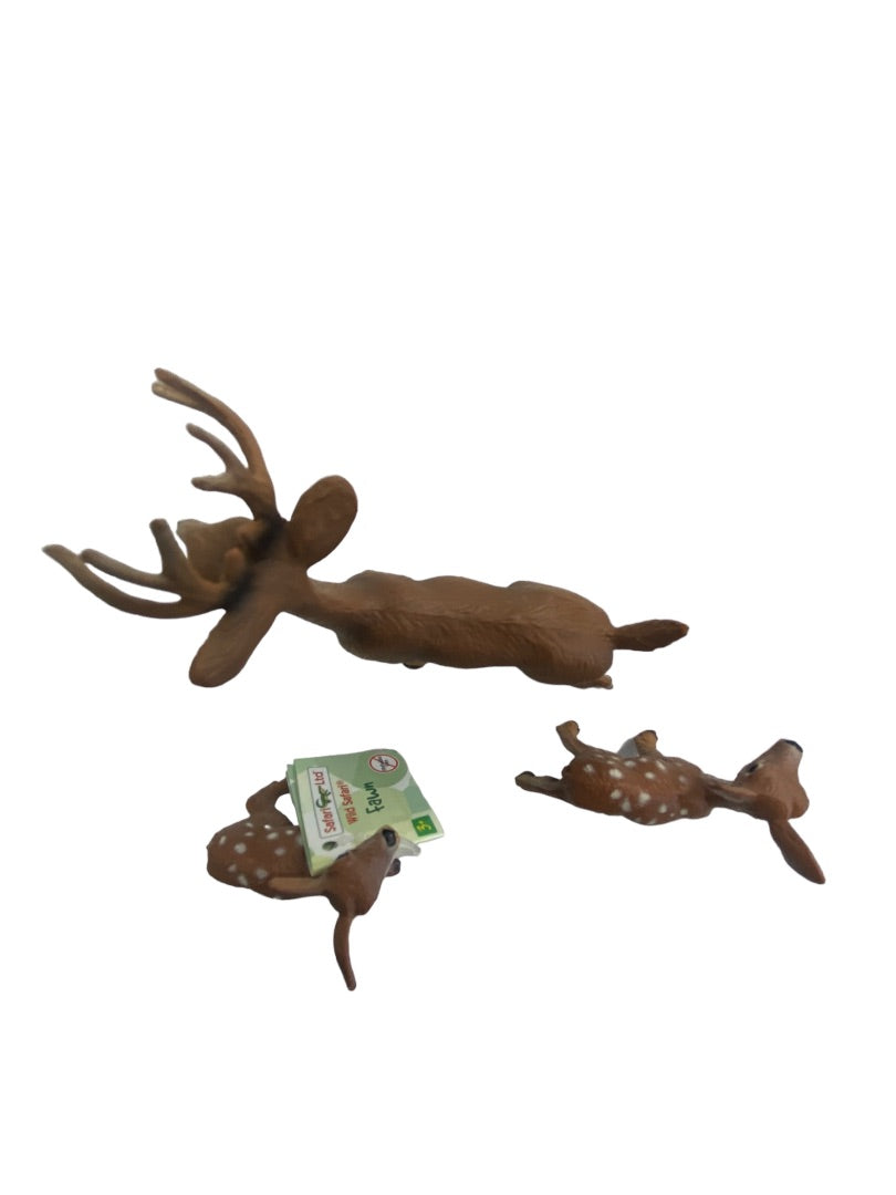 Wild Safari Ltd. Buck and 2 Fawns Figure