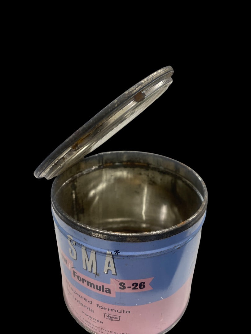 VINTAGE 1964 SMA New Formula S-26 Baby Formula Tin Empty