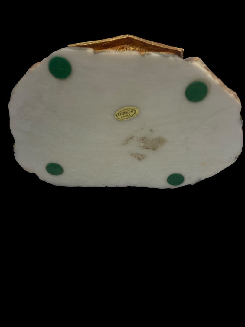 Cows and Dog With Outhouse Figurine Door Opens