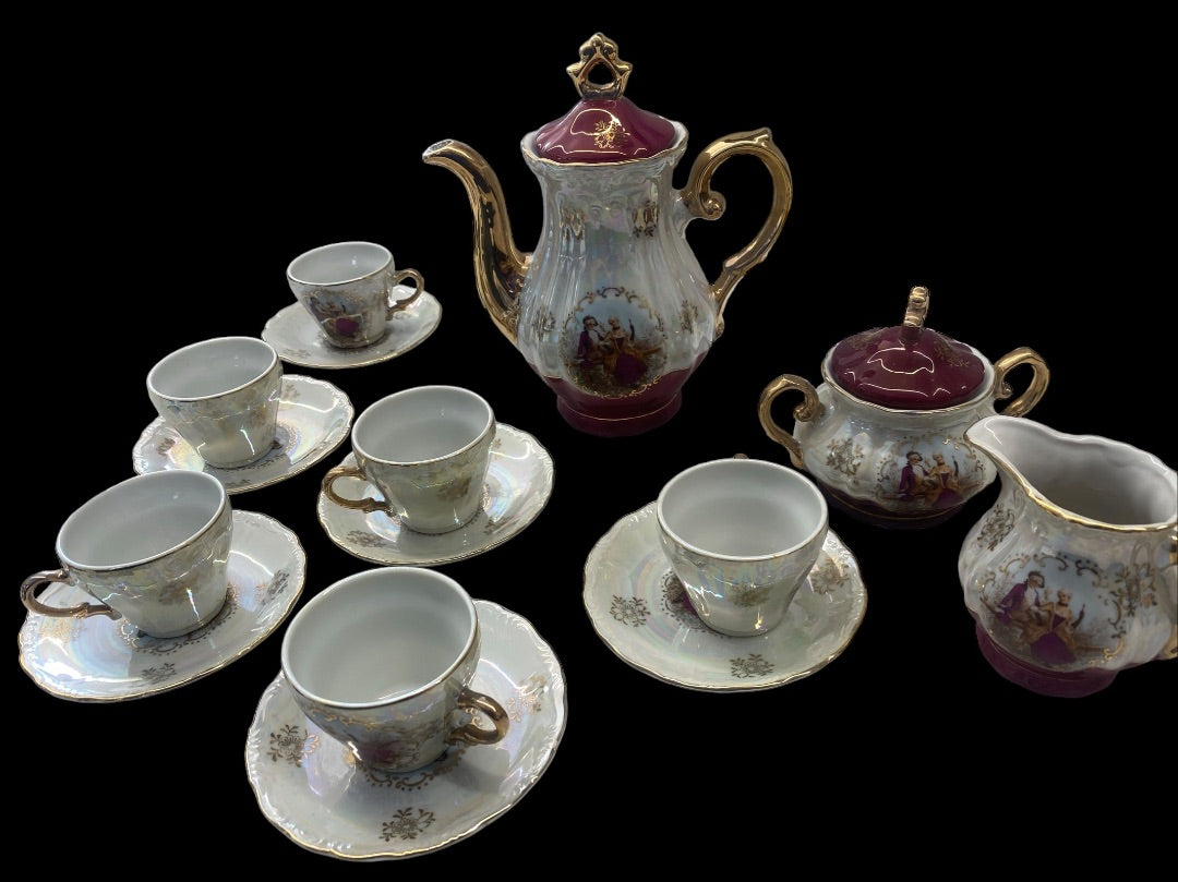 Empress By Haruta Japan Tea Set Gold Trim 15 Pieces