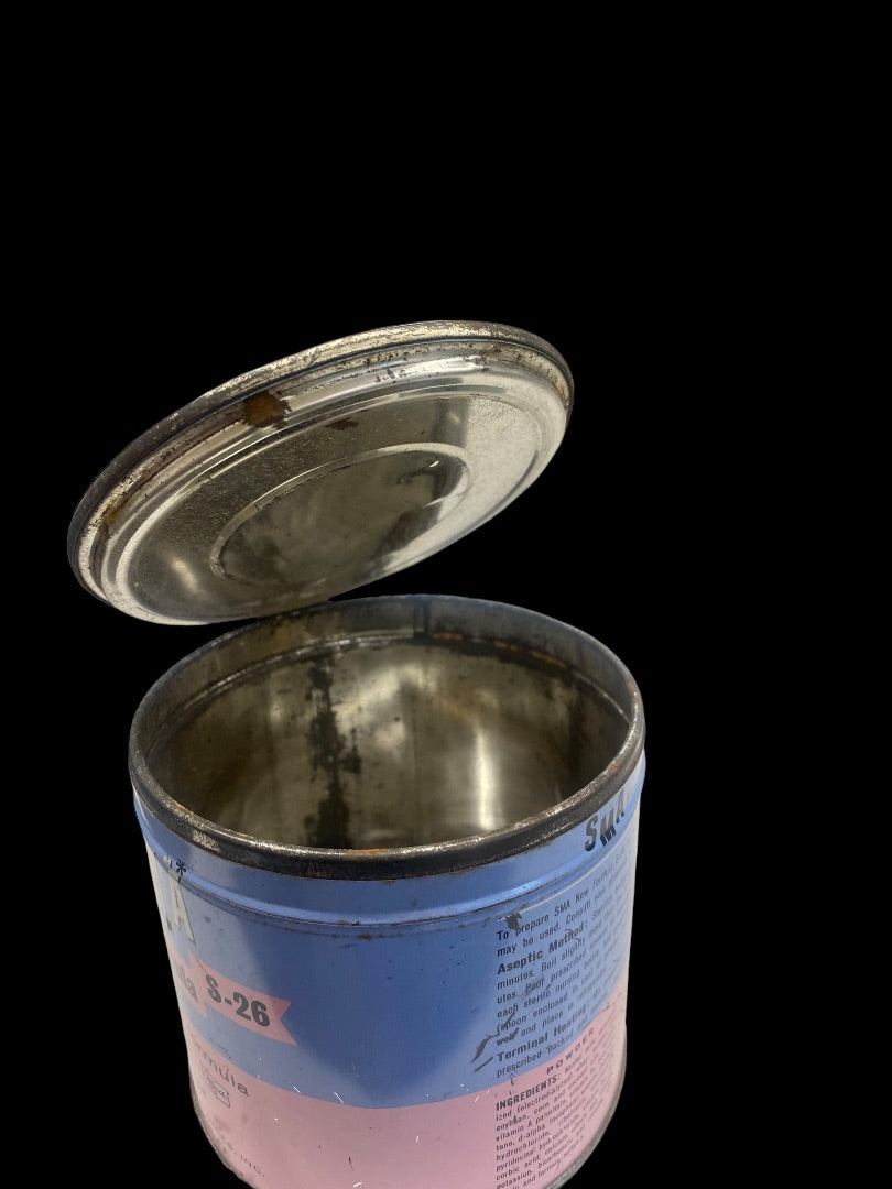VINTAGE 1964 SMA New Formula S-26 Baby Formula Tin Empty