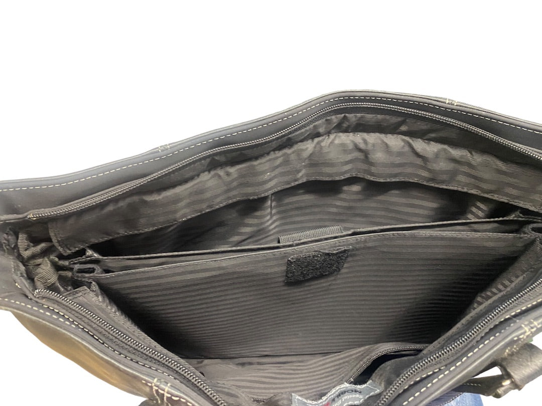 Mobile Edge Computer Laptop Bag Black Canvas/Leather