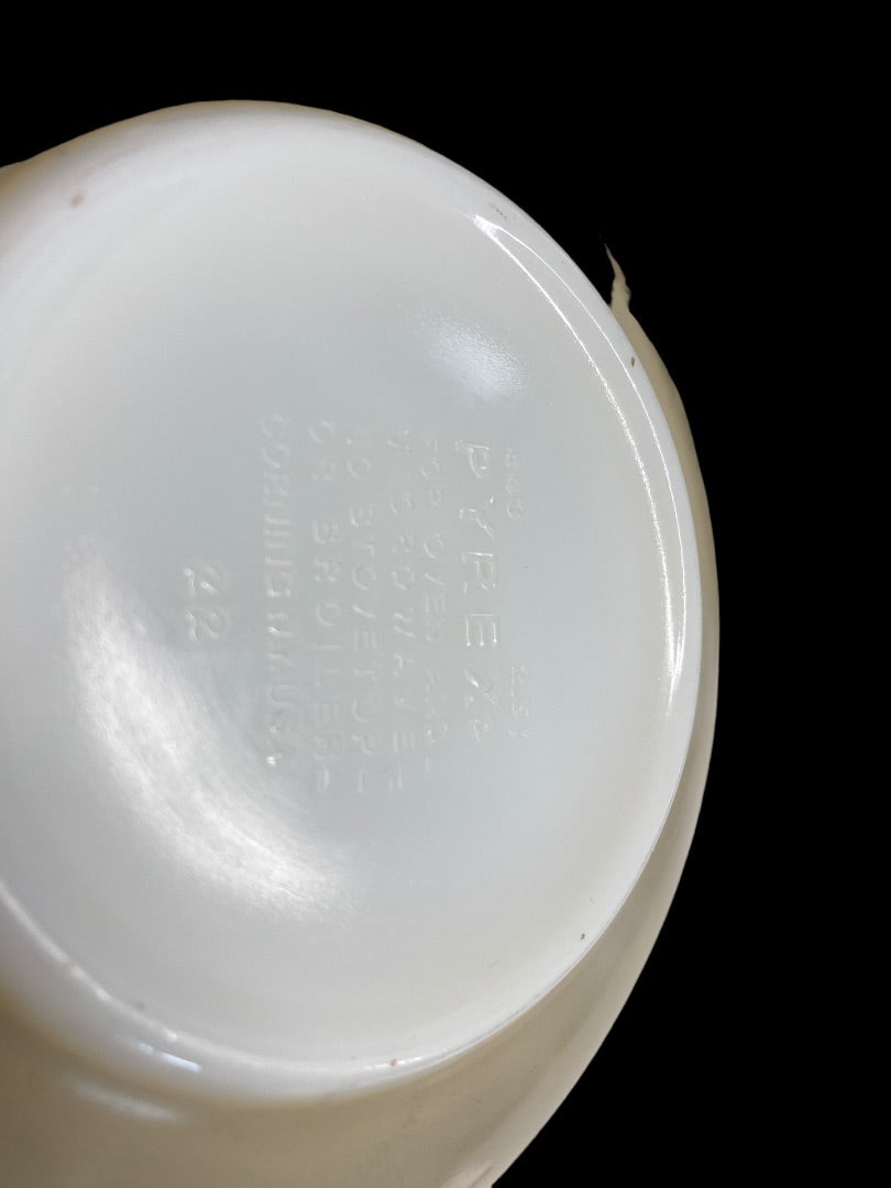 Vintage 1976 Pyrex Homestead Cinderella Tan and Brown Mixing Bowls #443 &#444