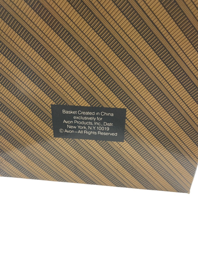 Vintage Avon Gift Collection Turkey Menagerie Basket