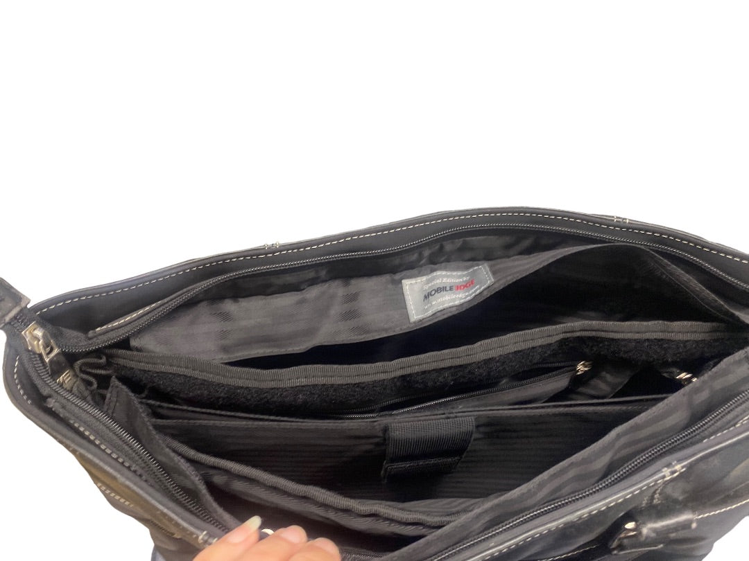 Mobile Edge Computer Laptop Bag Black Canvas/Leather