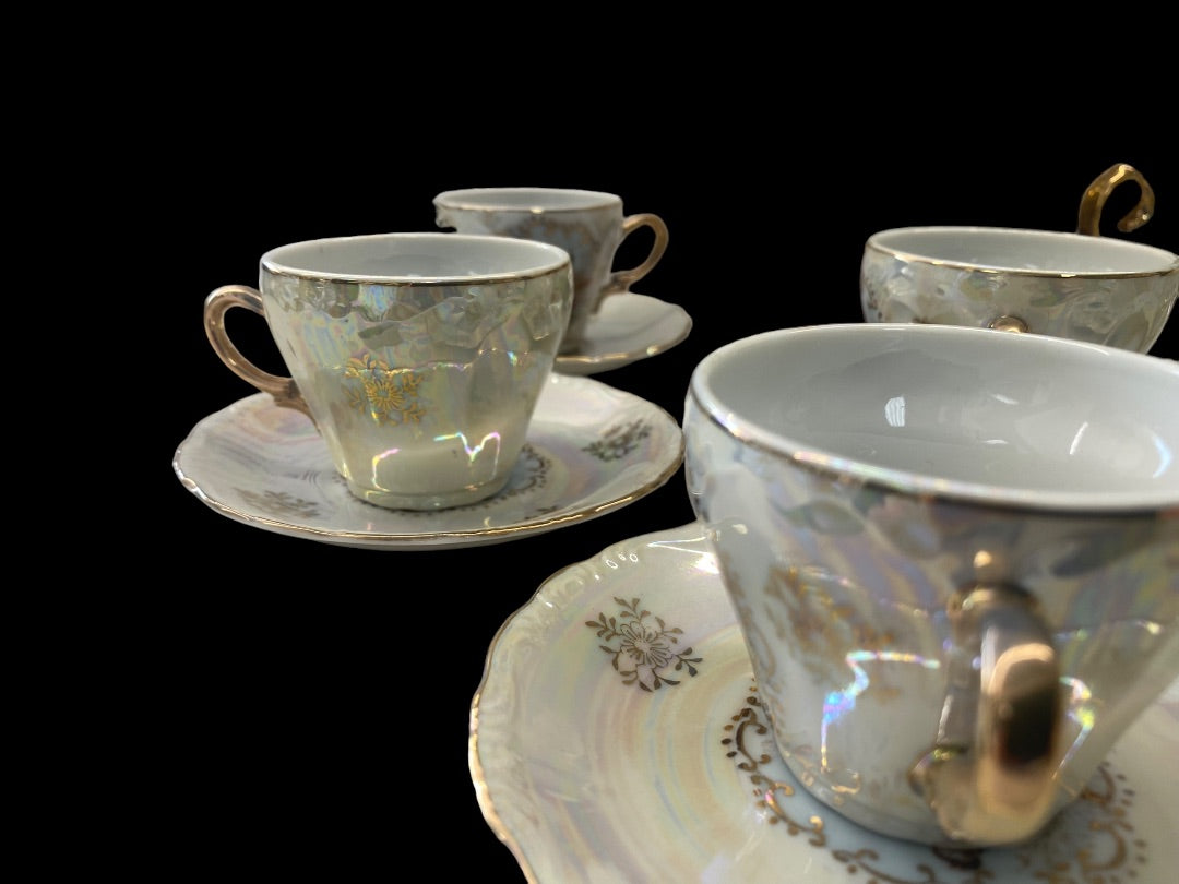 Empress By Haruta Japan Tea Set Gold Trim 15 Pieces