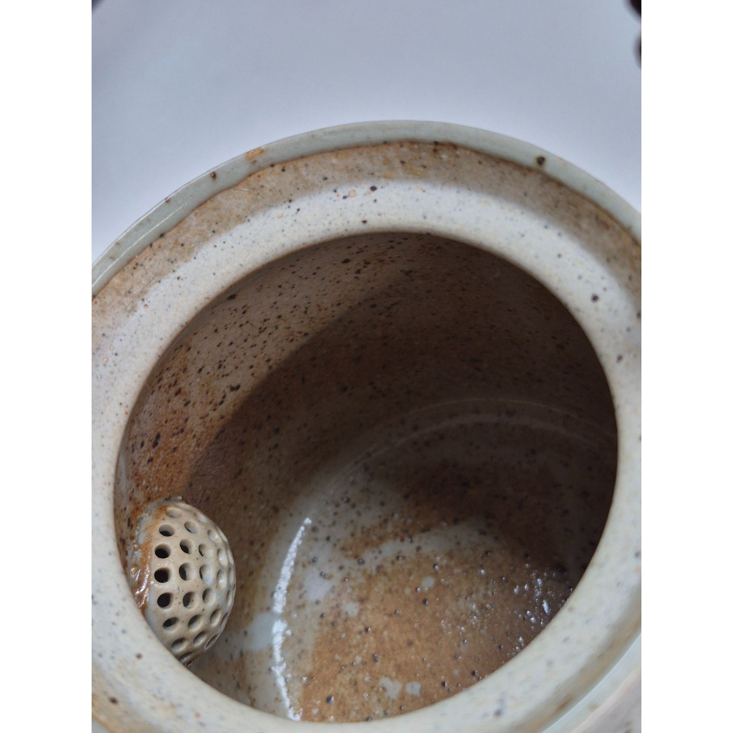 Vintage Japan Tea Set Flower Design Rattan Handle