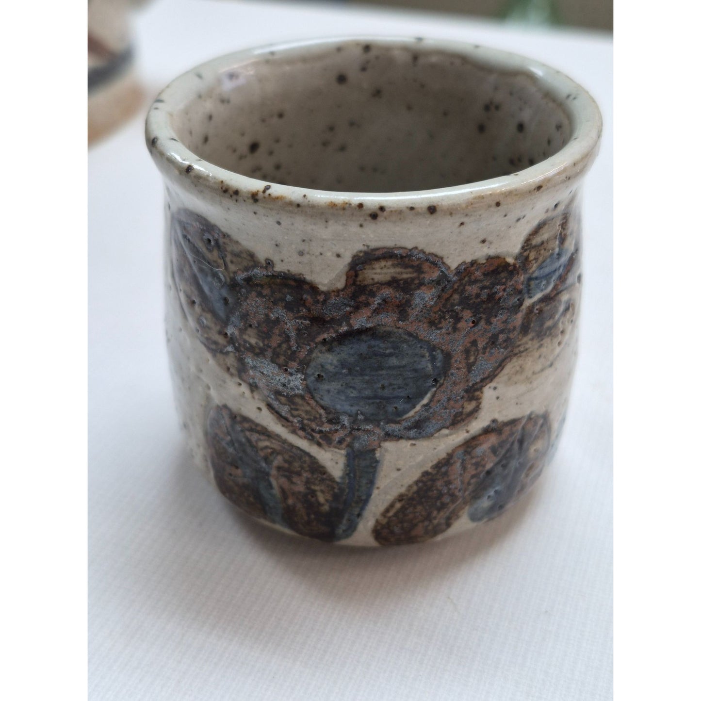 Vintage Japan Tea Set Flower Design Rattan Handle