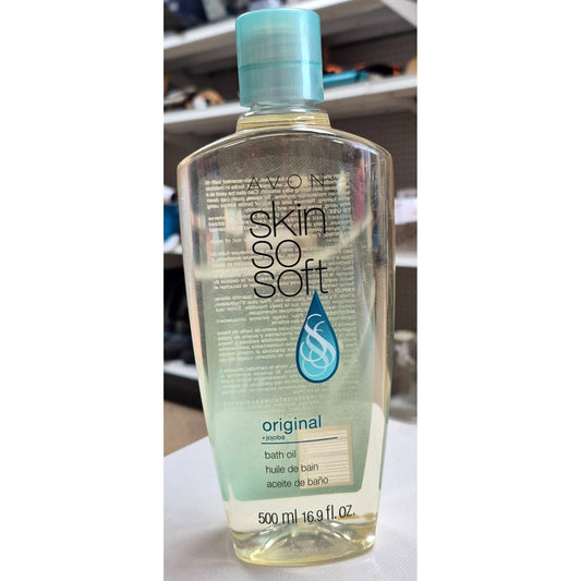 Avon Skin So Soft Original Bath Oil + Jojoba 16.9 Fl. Oz Easy Open Seal New
