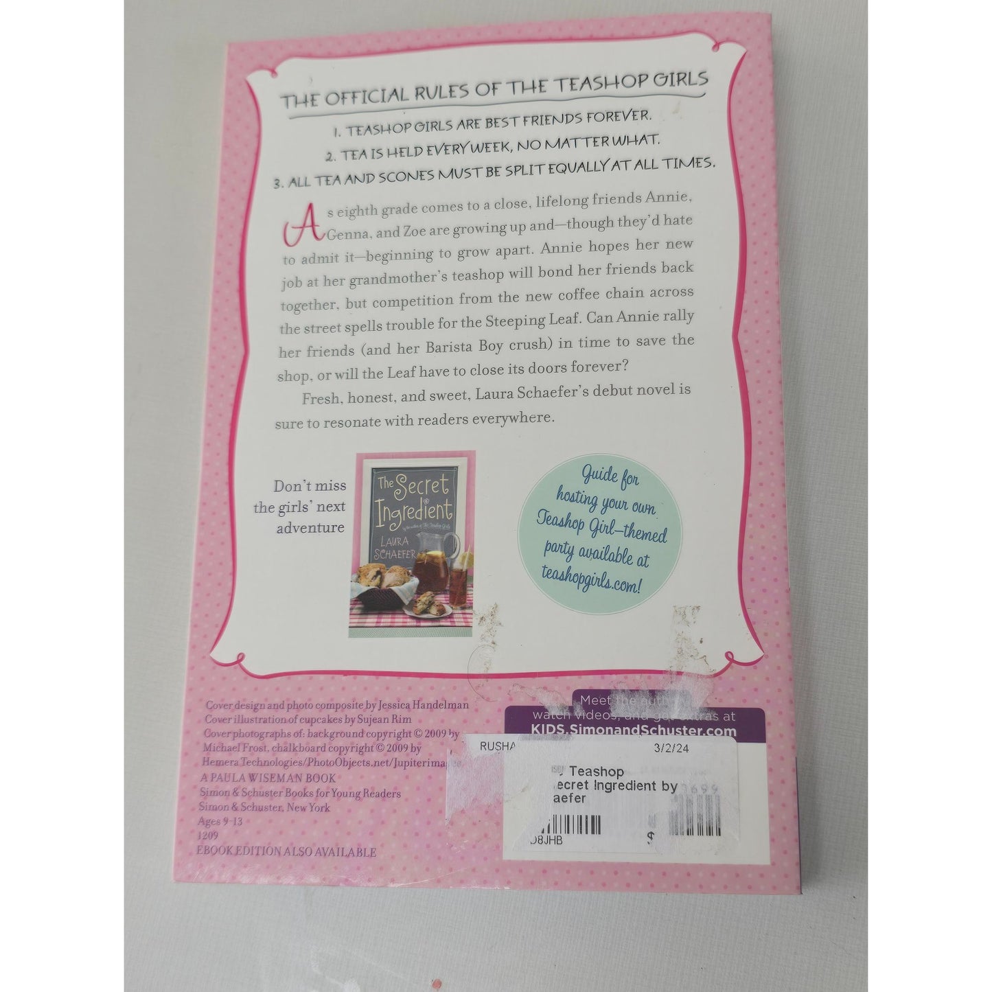 The Teashop Girls By Laura Schaefer Paperback