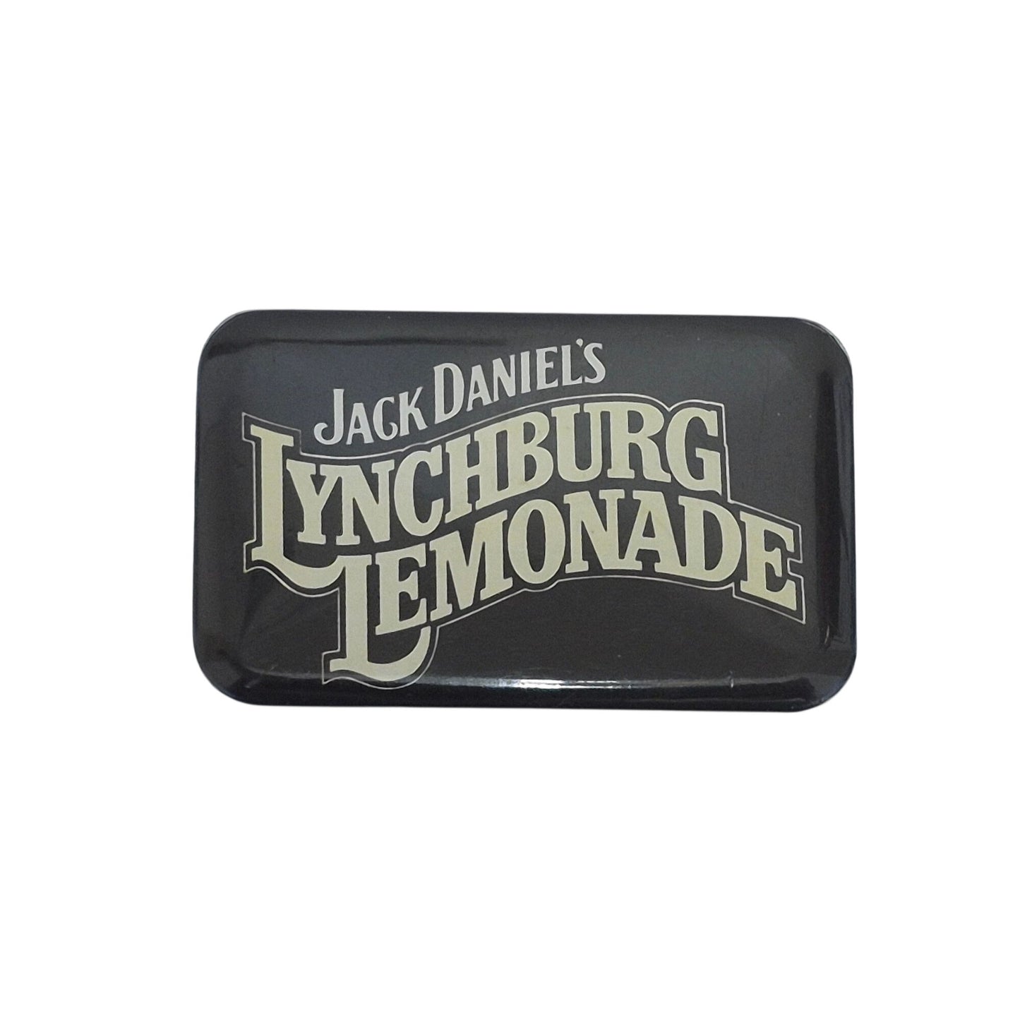 Pinback Button Jack Daniels Lynchburg Lemonade Retro Rectangle Advertising