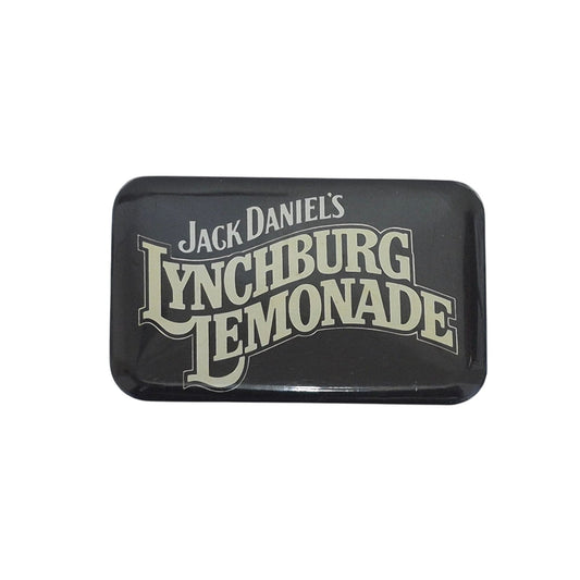 Pinback Button Jack Daniels Lynchburg Lemonade Retro Rectangle Advertising