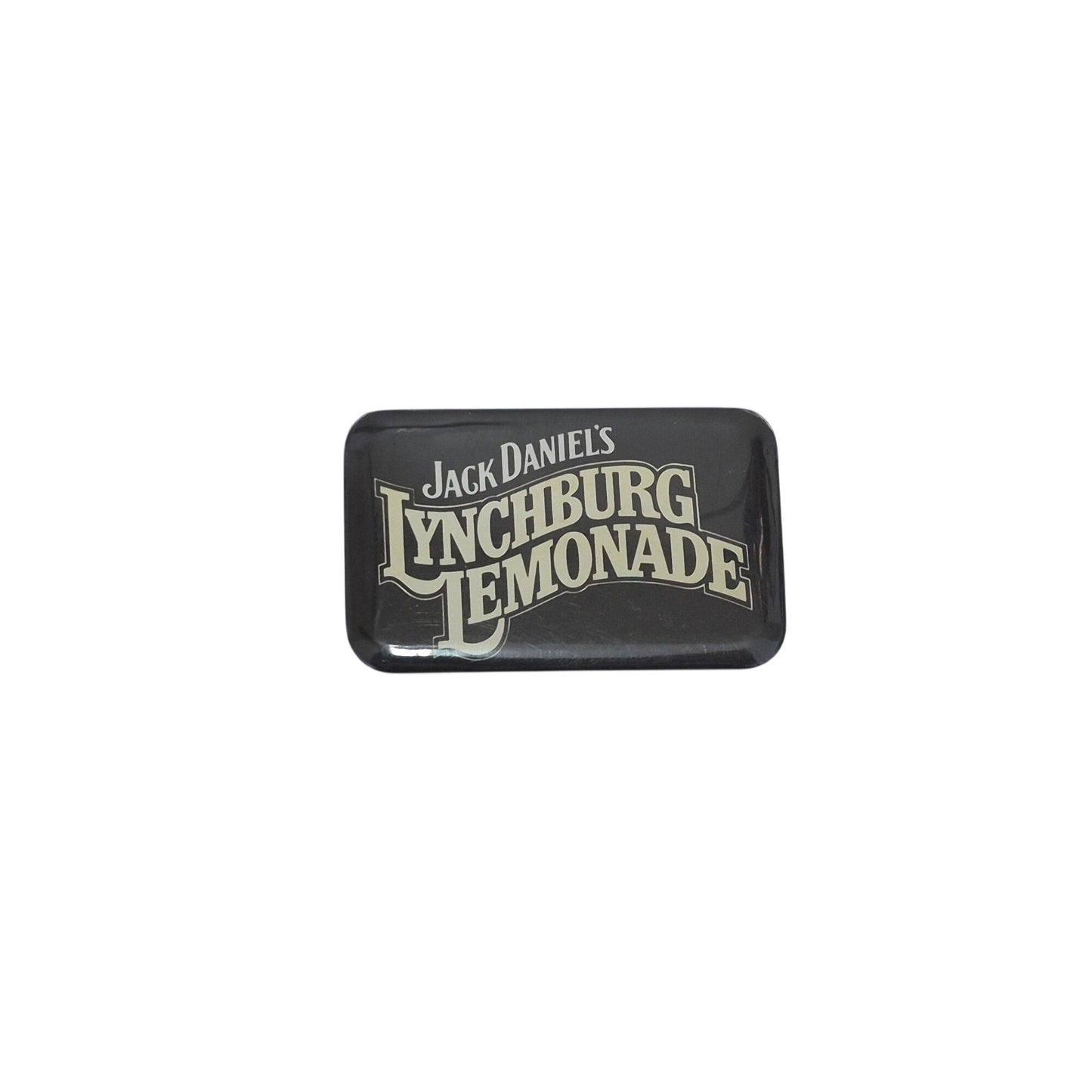 Pinback Button Jack Daniels Lynchburg Lemonade Retro Rectangle Advertising