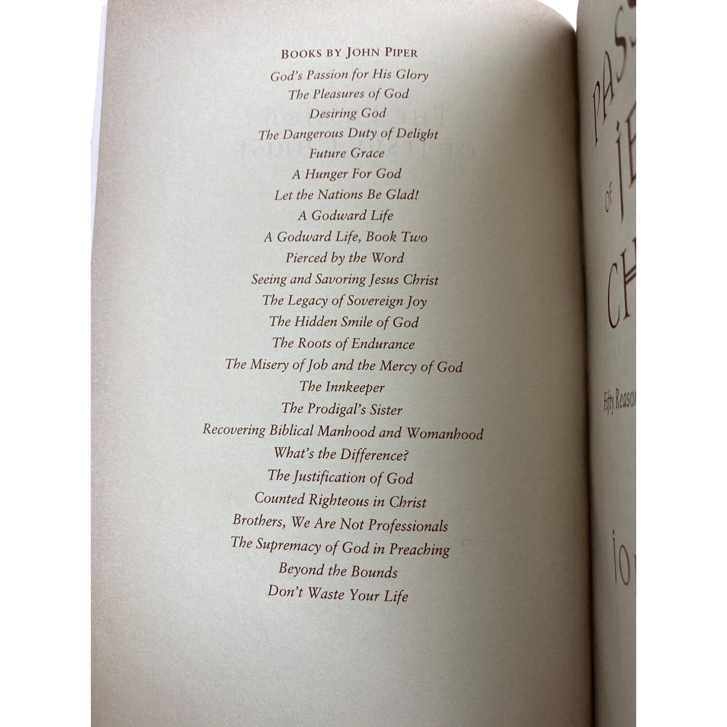 The Passion Of Jesus Christ By John Piper