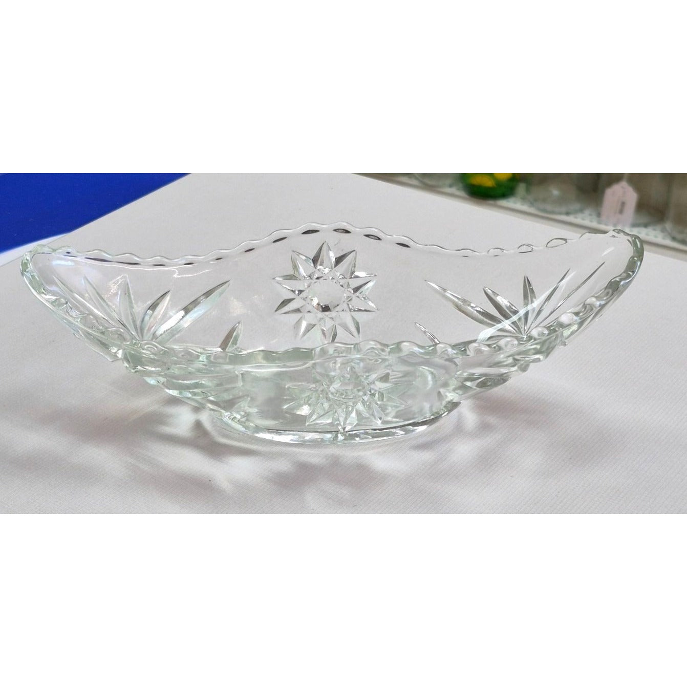 Vintage Glass Starburst Bowl