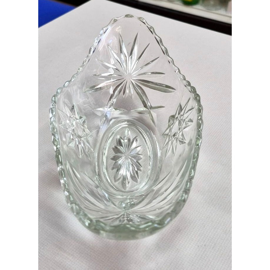 Vintage Glass Starburst Bowl