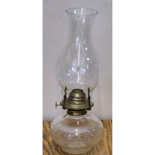 Vintage Hobnail Glass Oil Lamp Lamplight Farms
