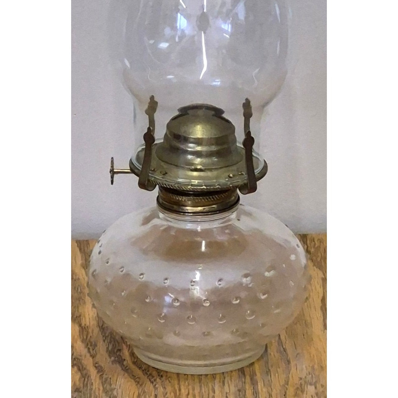 Vintage Hobnail Glass Oil Lamp Lamplight Farms