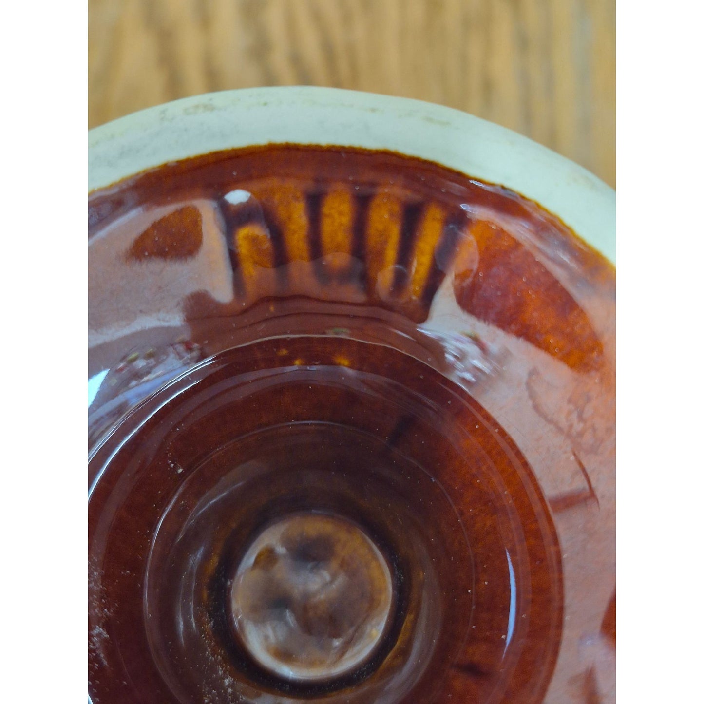 Vintage Hull USA Brown Drip Glaze Irish Pedestal Mug