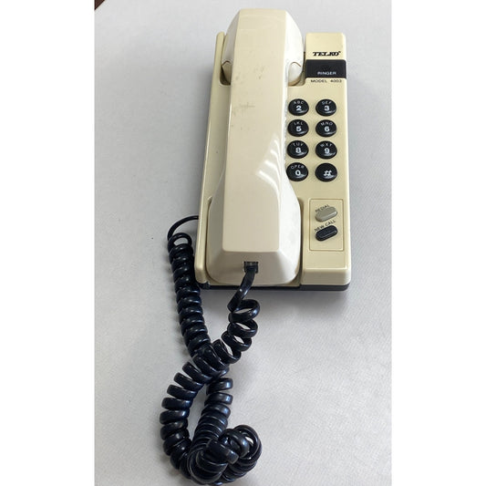 Telko Vintage Model 4003 Corded Telephone Beige Tone/Pulse
