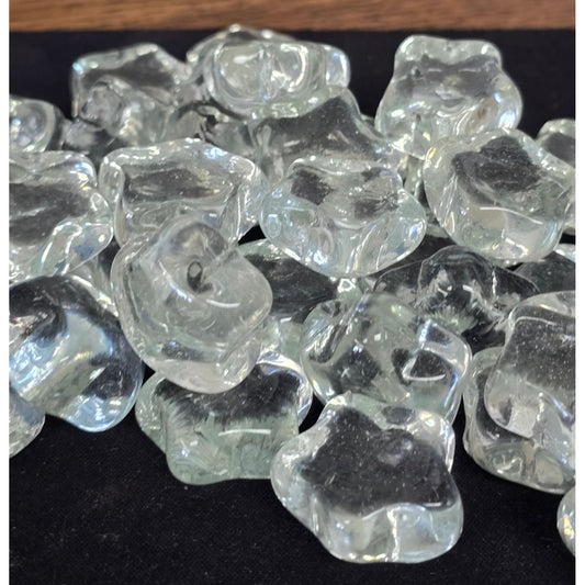 Glass Star-Shaped Gems 1" - 35 Pices
