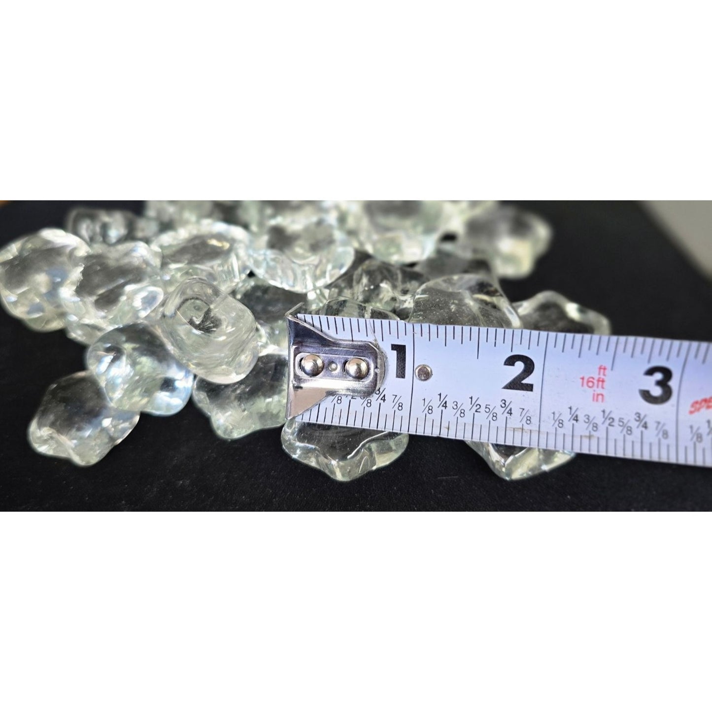 Glass Star-Shaped Gems 1" - 35 Pices