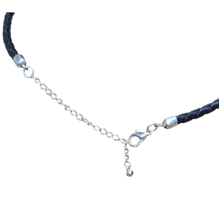 Vintage Black & Silver Chain Fringe Necklace