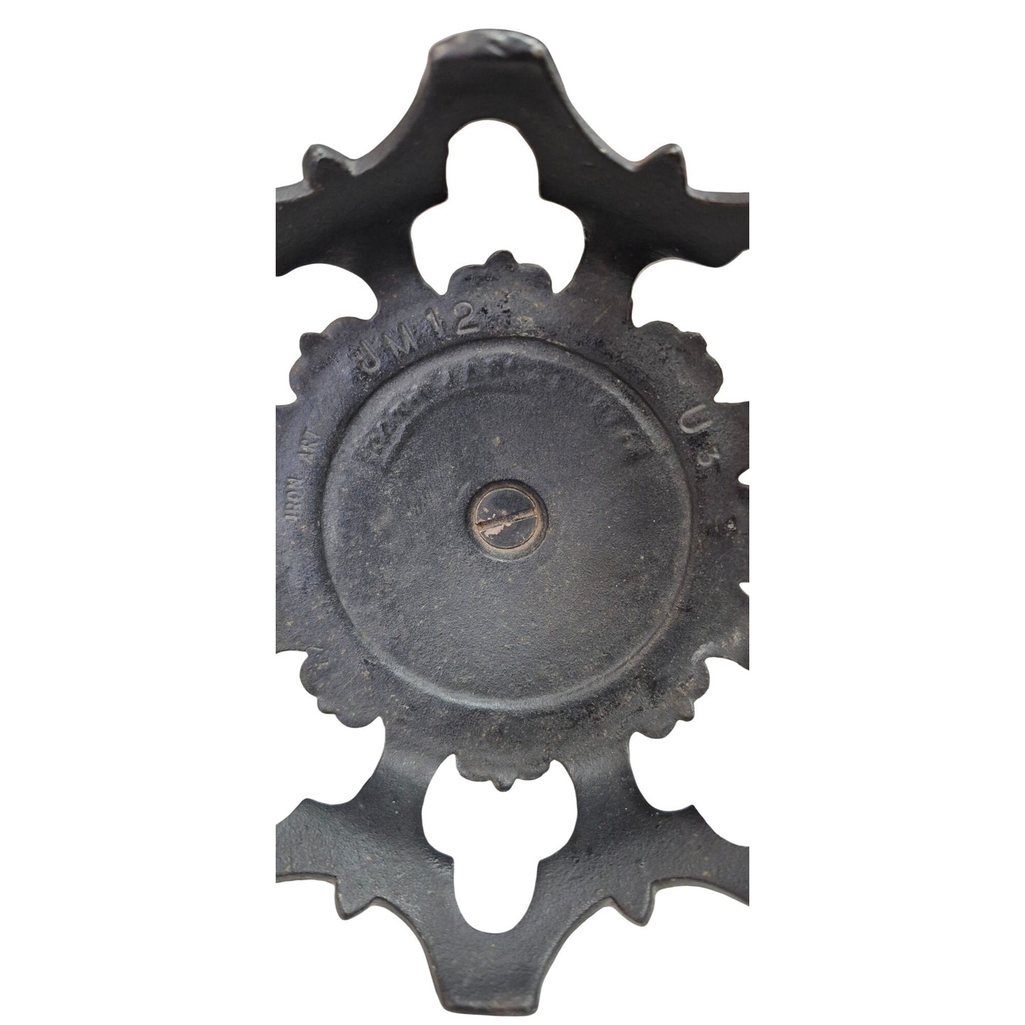 Antique Cast Iron Oil Lamp Holder Swing Arm