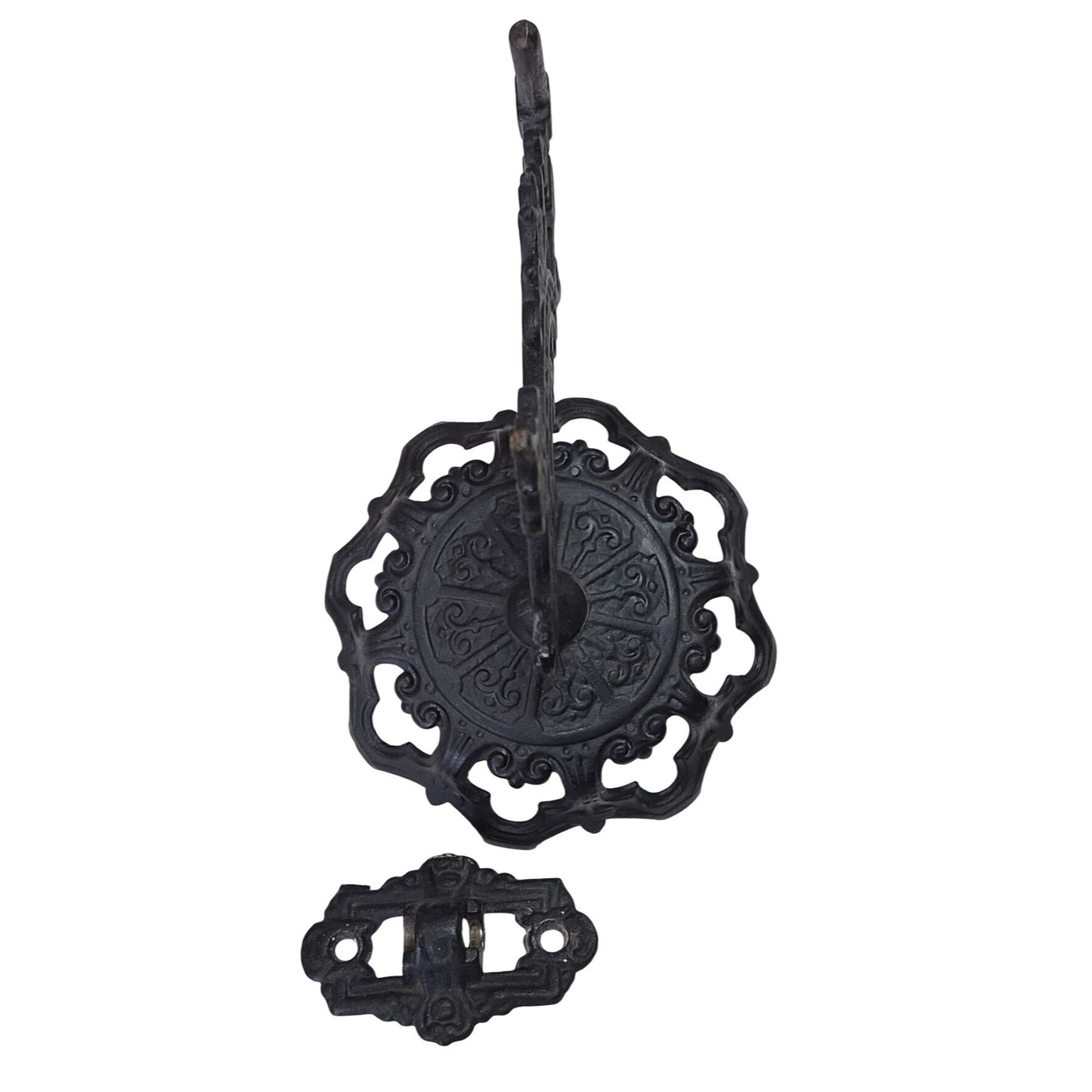 Antique Cast Iron Oil Lamp Holder Swing Arm