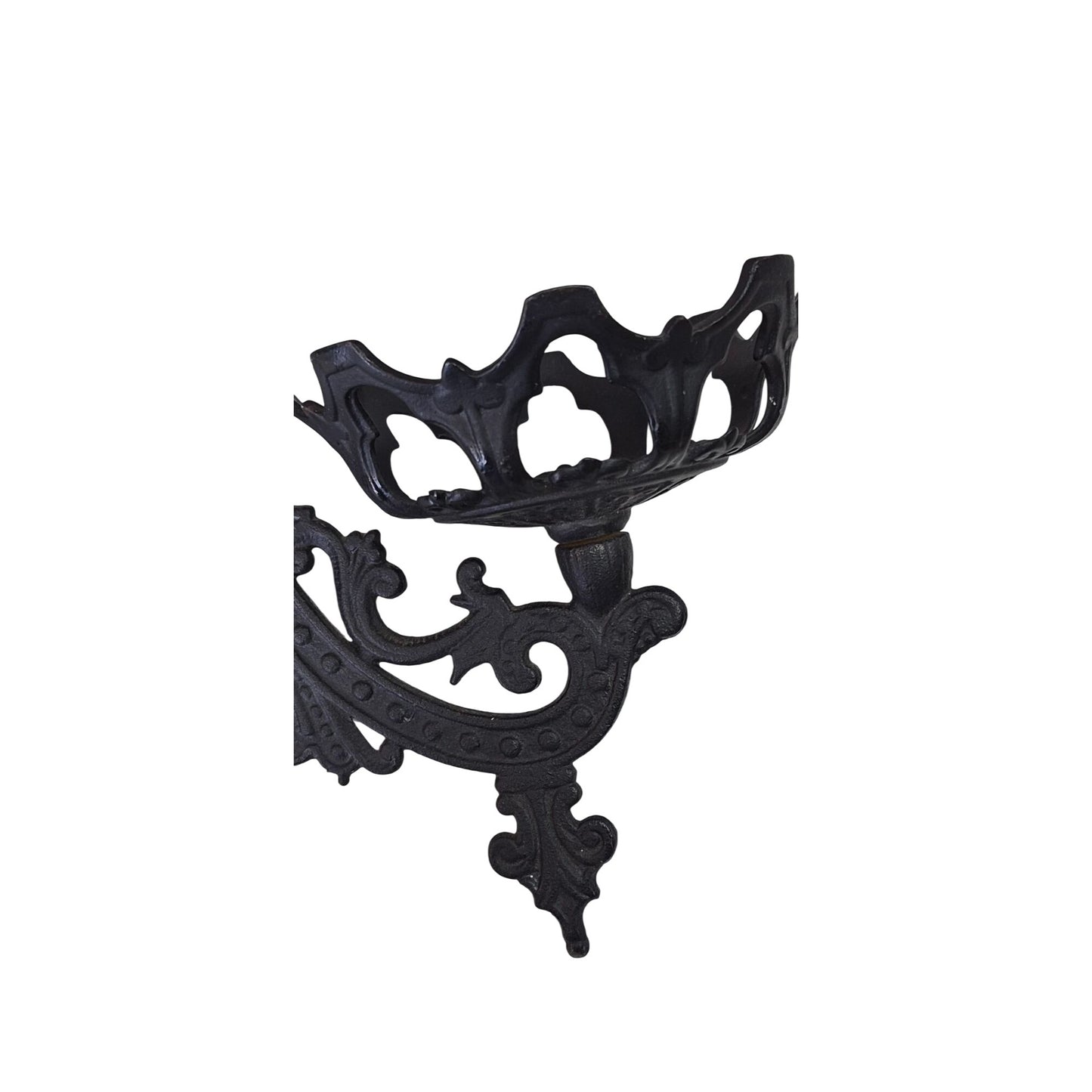 Antique Cast Iron Oil Lamp Holder Swing Arm