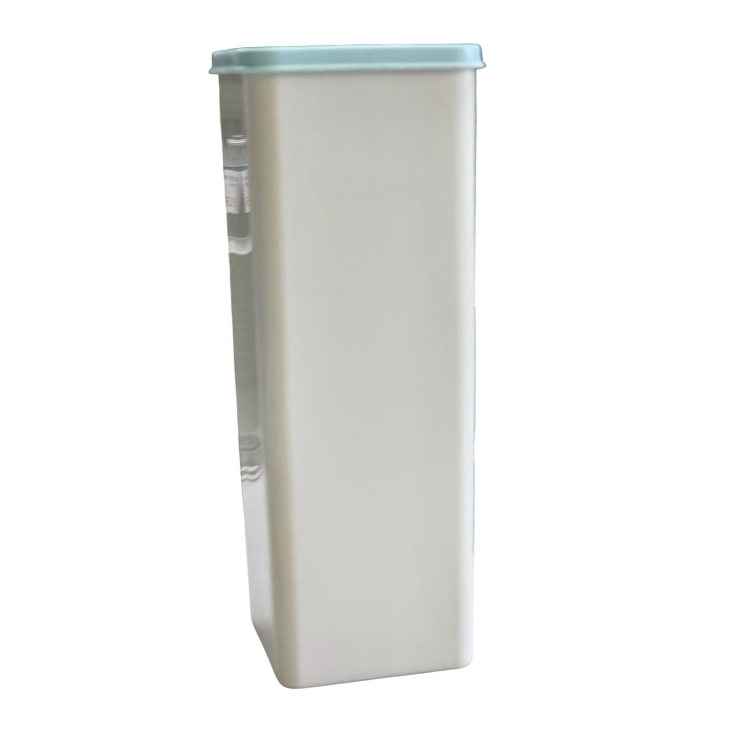 Tupperware Cracker Cheese Keeper Tall Square White Blue