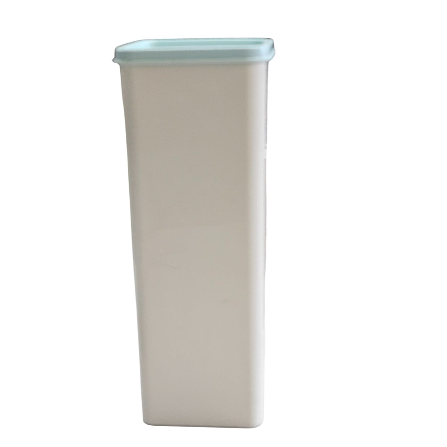 Tupperware Cracker Cheese Keeper Tall Square White Blue