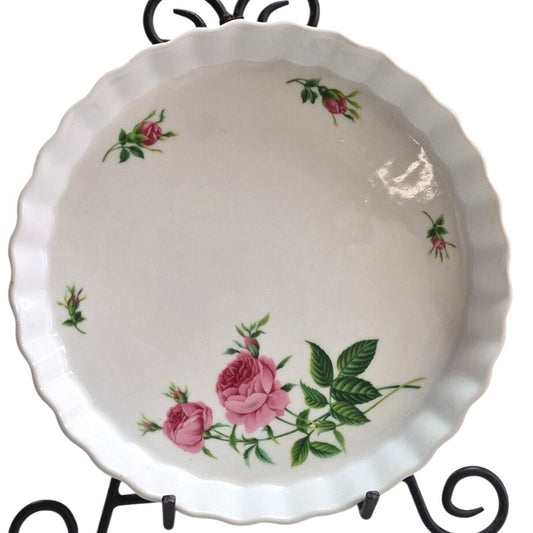 Rose Pattern 9-inch Quiche Pan Christineholm