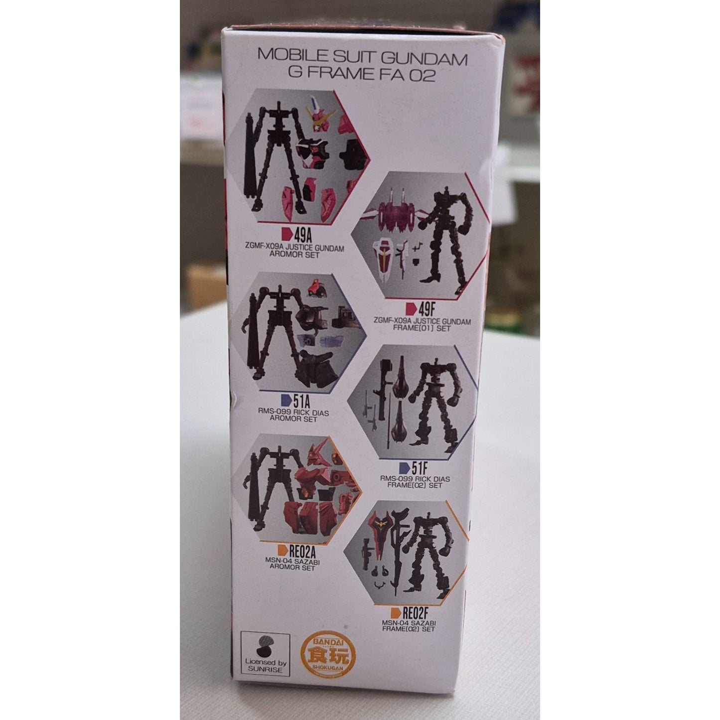 Bandai Mobile Suit Gundam G Frame FA 02 50A/50F Set